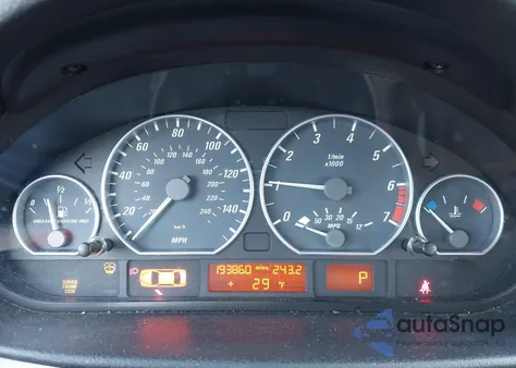 2003 BMW 330Ci из США, поврежденный, VIN WBABS53443JU98097